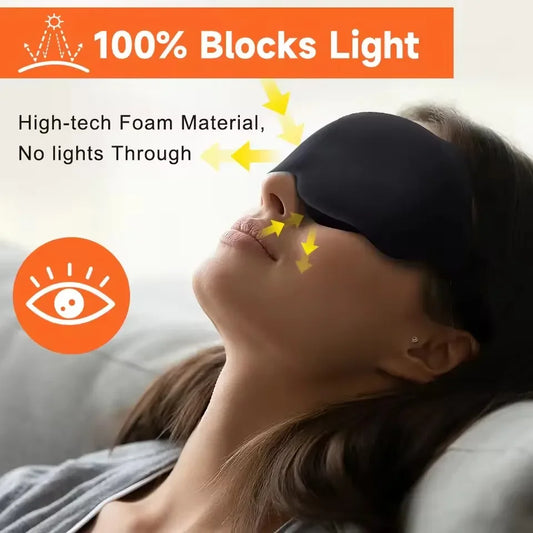 6D Sleep Mask Blockout Light Blindfold Sleeping