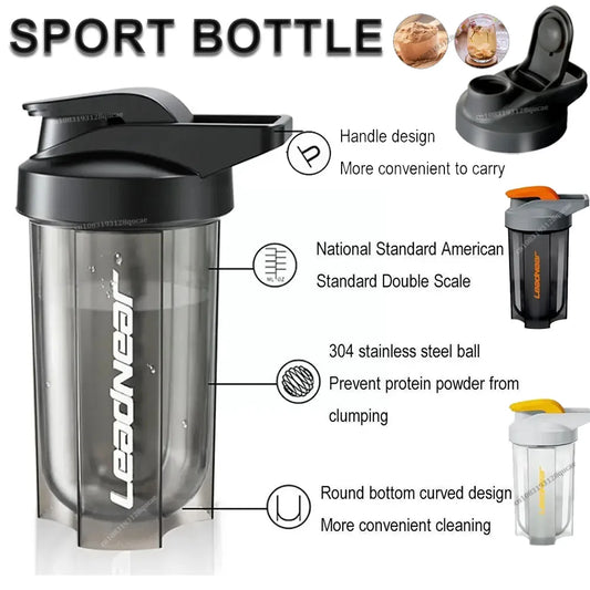 500ml Portable Protein Shaker Bottle
