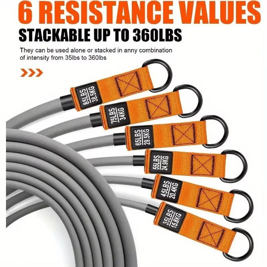 300lbs Fitness Exercises Resistance Bands